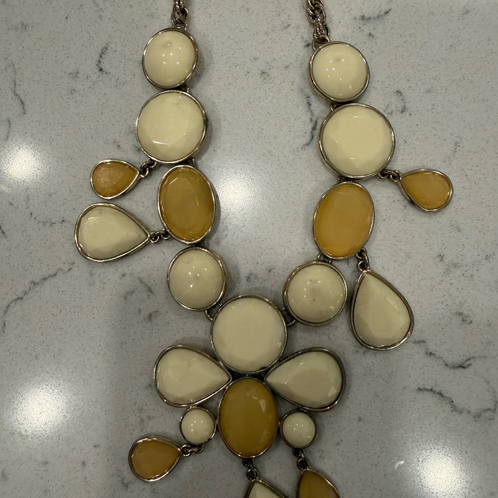 Chic Cream and Gold Necklace